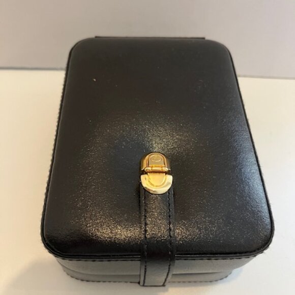 Wolf Designs Duo Compact Vintage Leather Travel Jewelry Case + small Inner Case - Picture 7 of 16